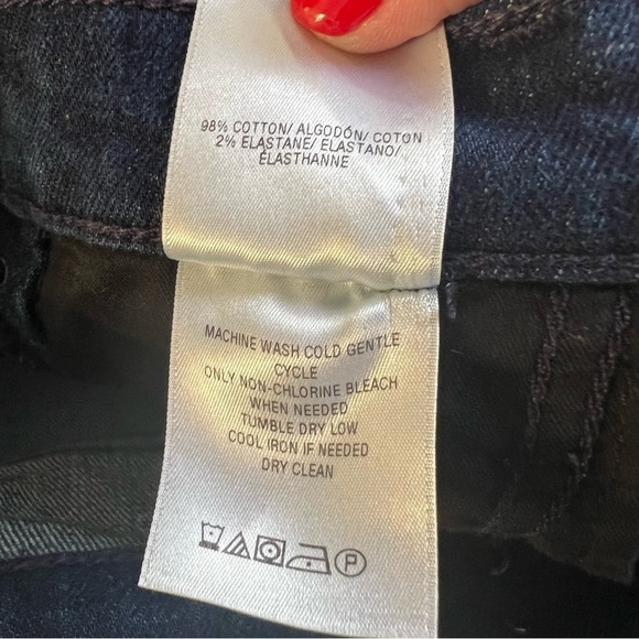 HUDSON Denim Lulu Jean Pencil Skirt Lace Up Side Raw Hem Size 25 Mini - Picture 9 of 11